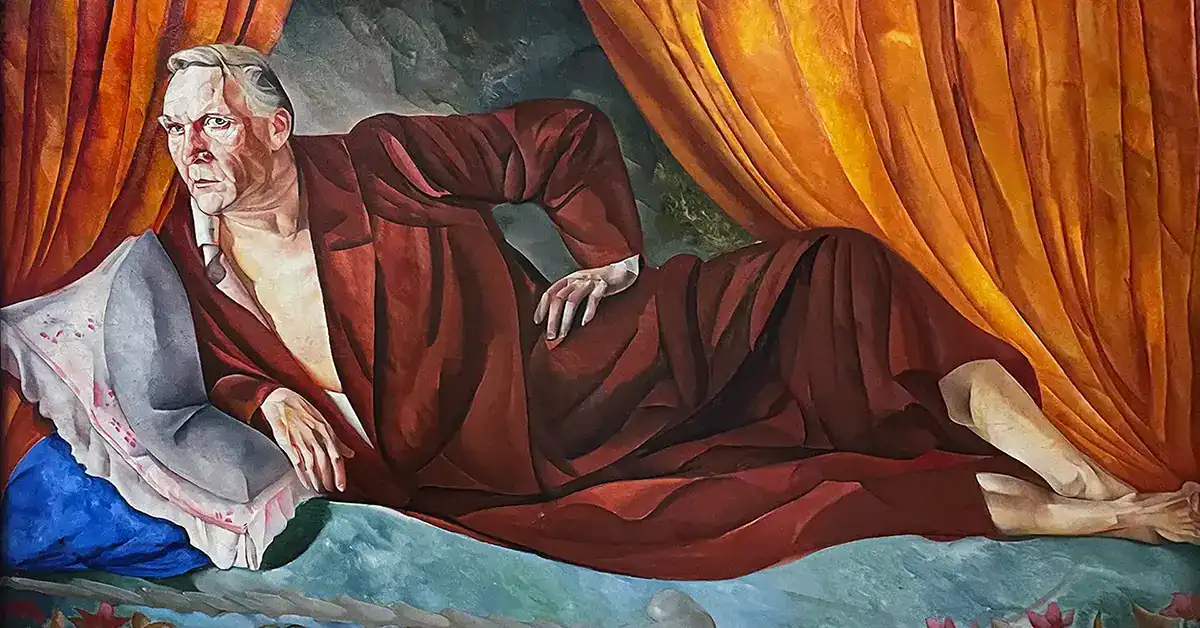 Борис Григорьев — Портрет Ф. И. Шаляпина, 1918 (холст, масло) copy