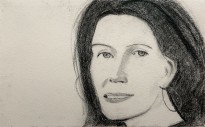 Алекс Кац — Несия, 2013 (уголь, бумага)