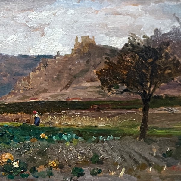 Тина Блау-Ланг — Вид Дюрнштайна, 1900 (холст, масло)