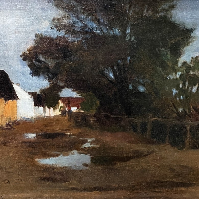Франц Руплер — Переулок с винными погребами (холст, масло), не датировано