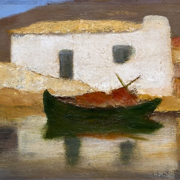 Михалис Эконому — Дом из сна, 1929-1931 (картон, масло)