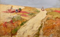 Михалис Эконому — Дорога в Мегаре (фланель, масло)