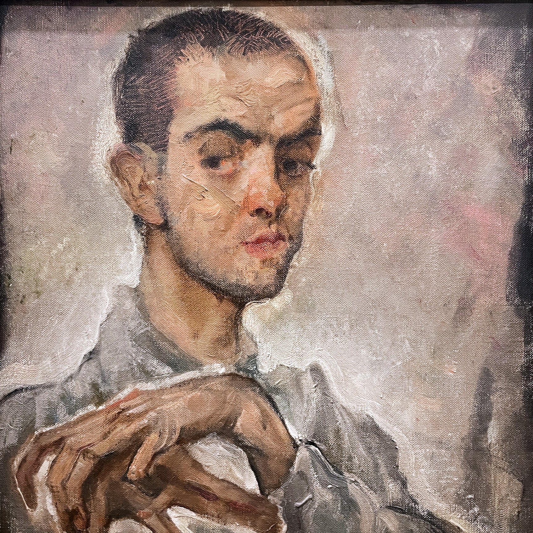 Макс Оппенгеймер — Портрет Эгона Шиле, 1910 (холст, масло)