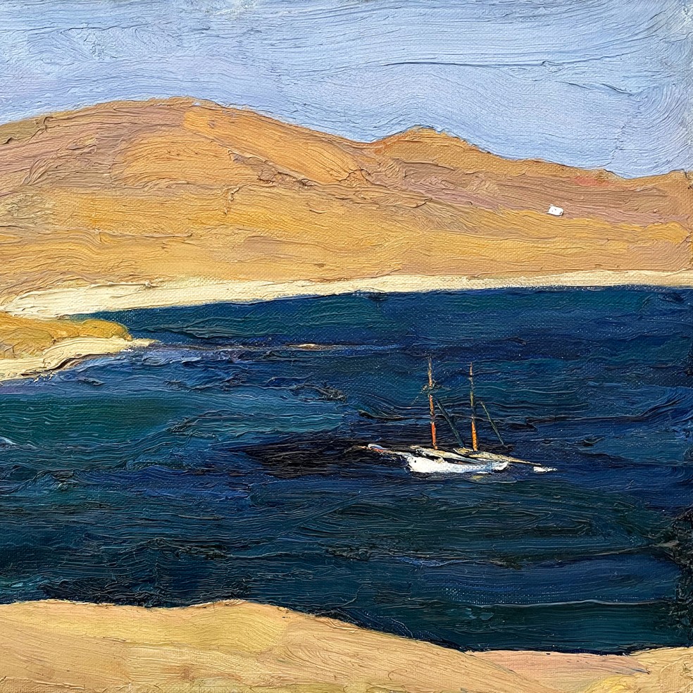 Никос Литрас — Морской пейзаж, 1925 (холст, масло)