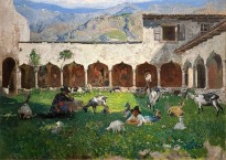 Мосе Бьянки — Монастырь, 1890 (холст, масло)