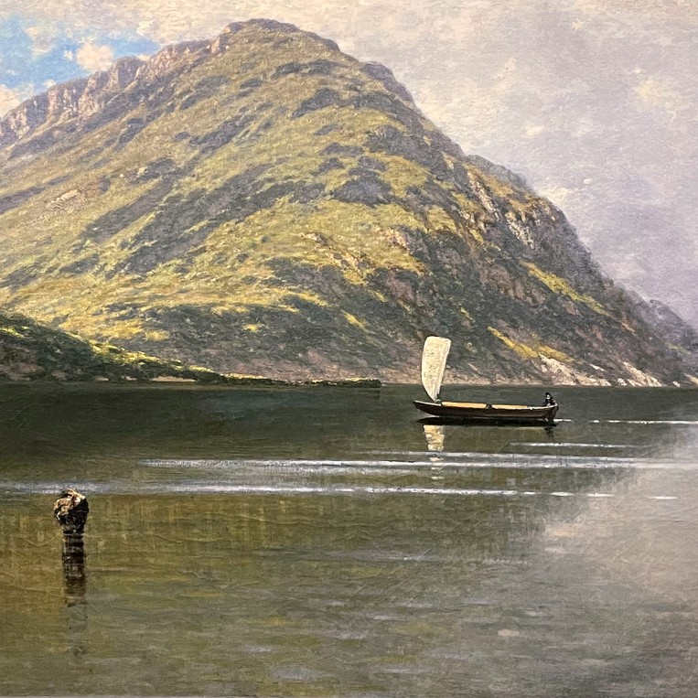 Федерико Кортезе — Вид на озеро, 1880-1890, (холст, масло)