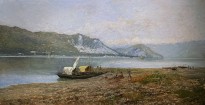 Филиппо Каркано — В середине зимы (Зима в Энгадине), 1909 (холст, масло)