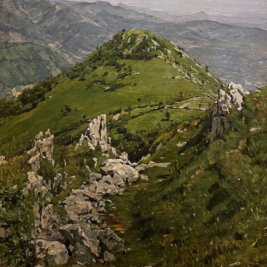 Филиппо Каркано — Предальпы, Бергамо, 1888 (холст, масло)