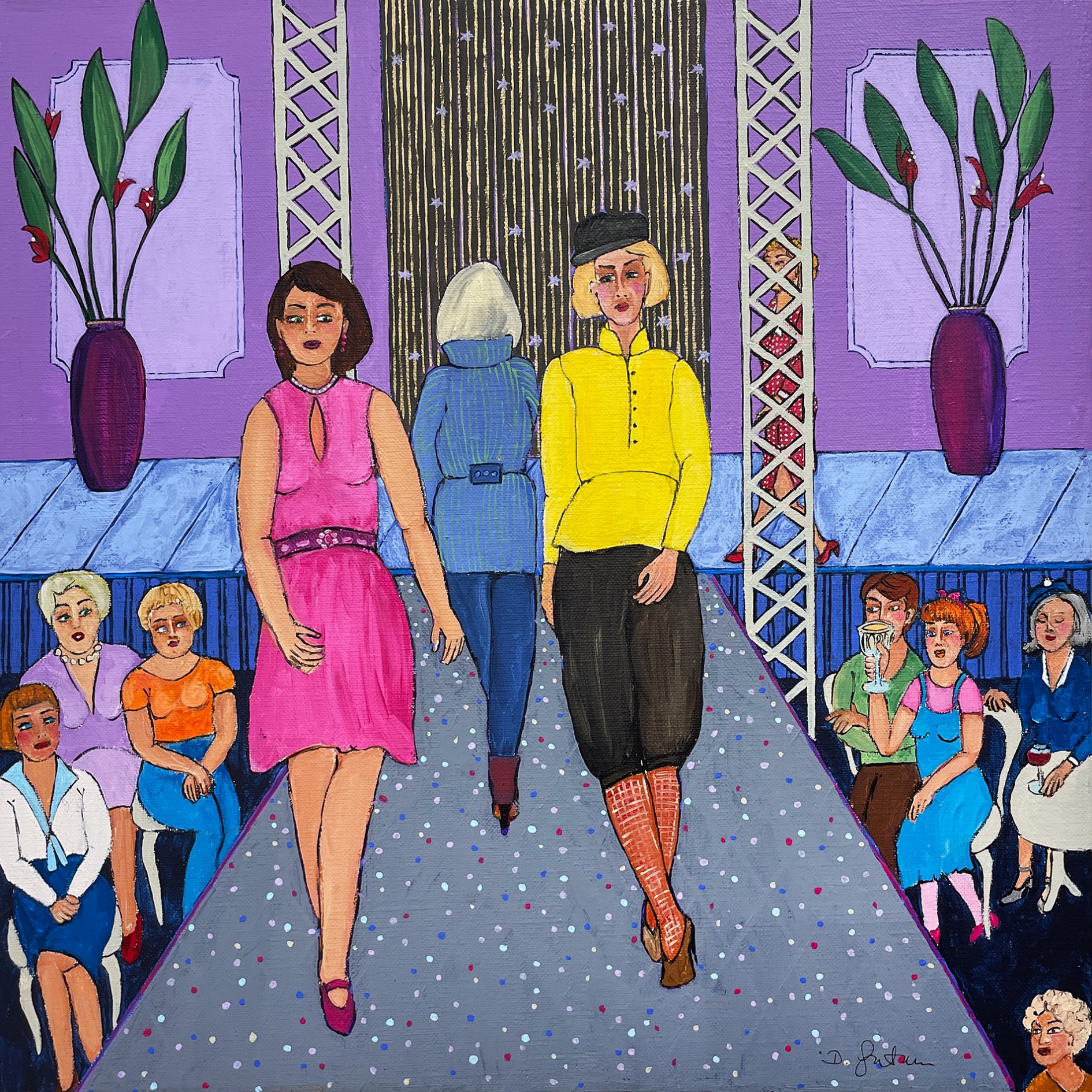 Двора Гутман — Неделя моды, 2014 (холст, акрил)