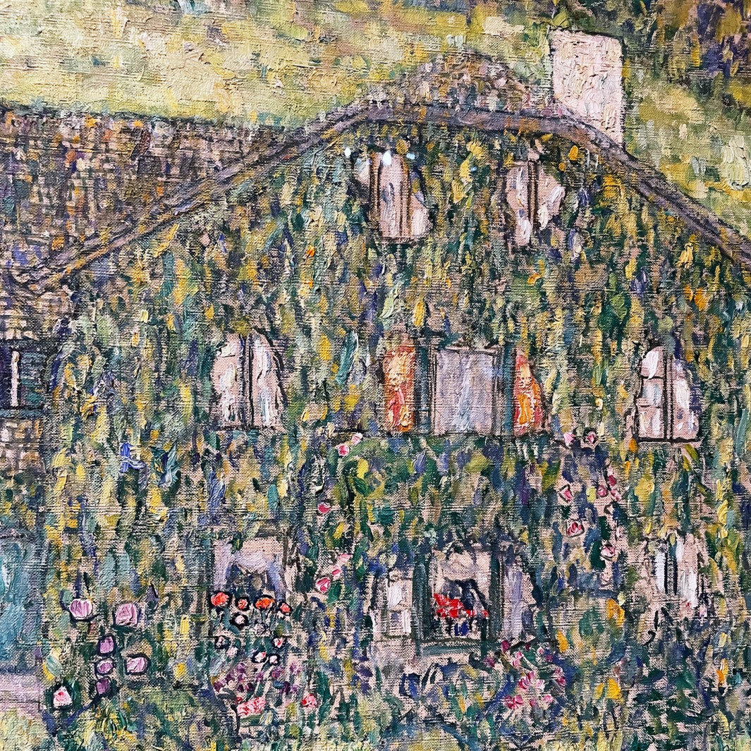 Лесной дом в Вейссенбахе I, 1914 (холст, масло), фрагмент. Венский Бельведер