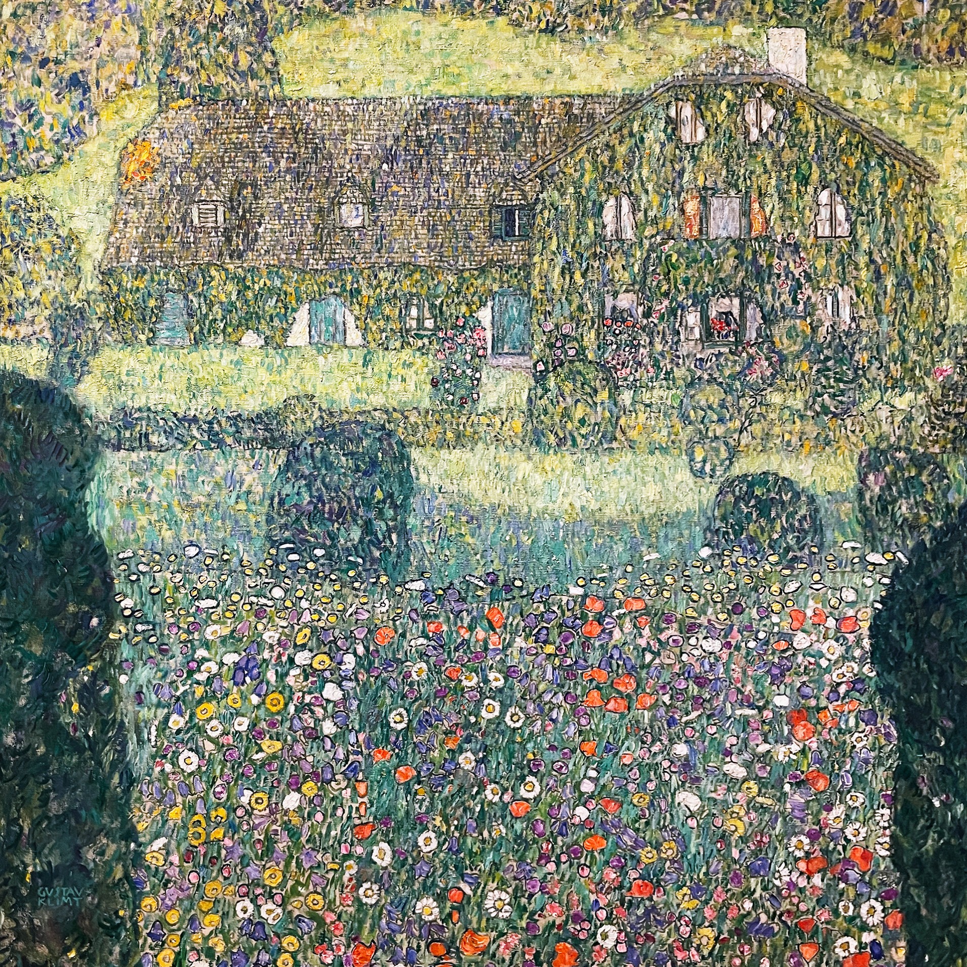 Лесной дом в Вейссенбахе I, 1914 (холст, масло). Венский Бельведер