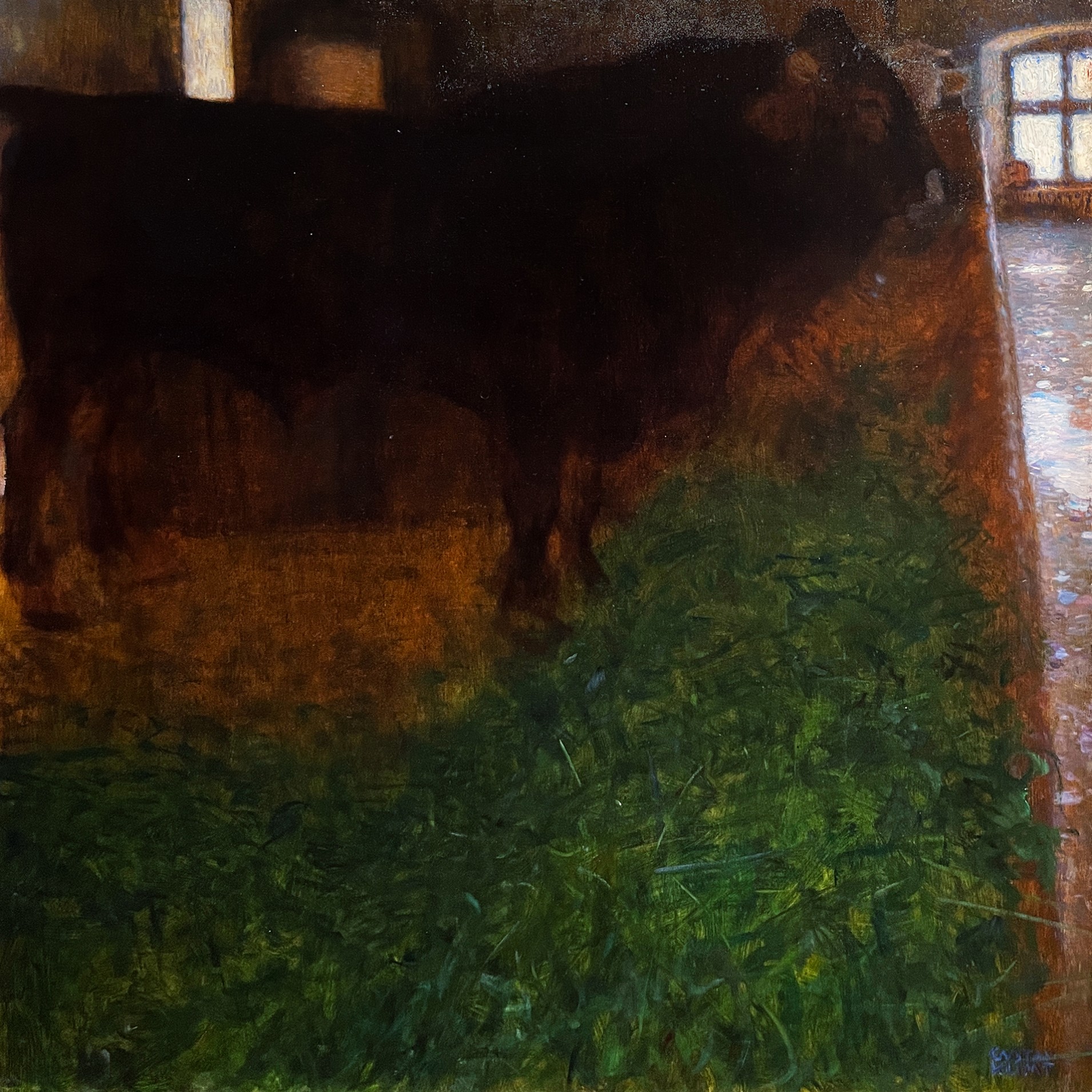 Черный бык, 1900 (холст, масло). Музей Леопольда, Вена