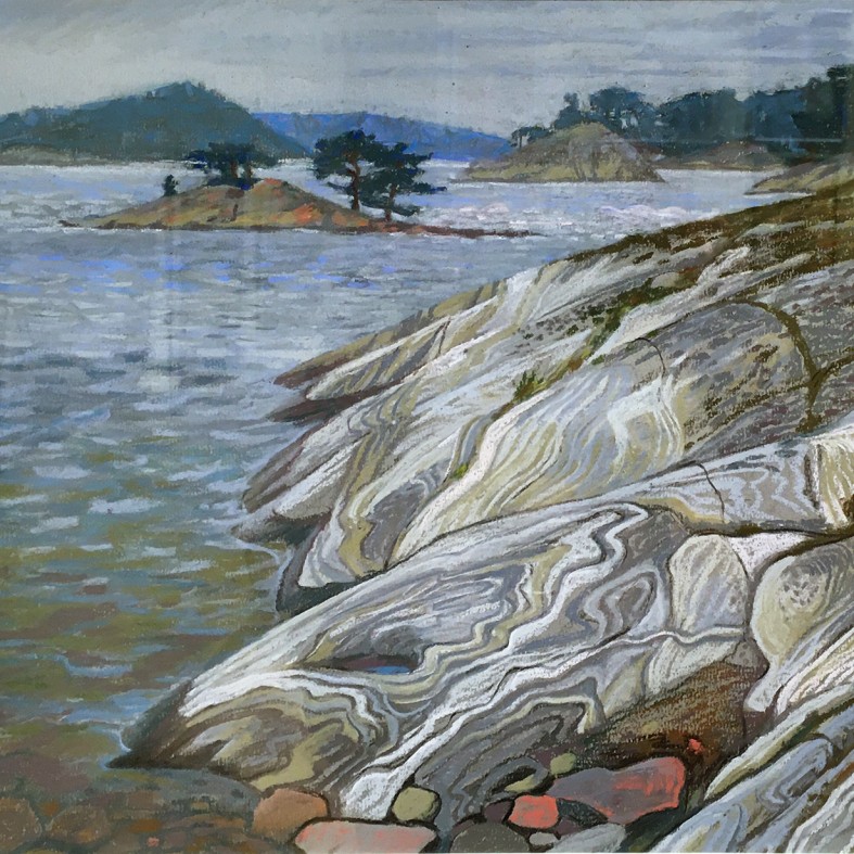 Масленникова Мария — Низкая вода, Финляндия (бумага, пастель), 2016