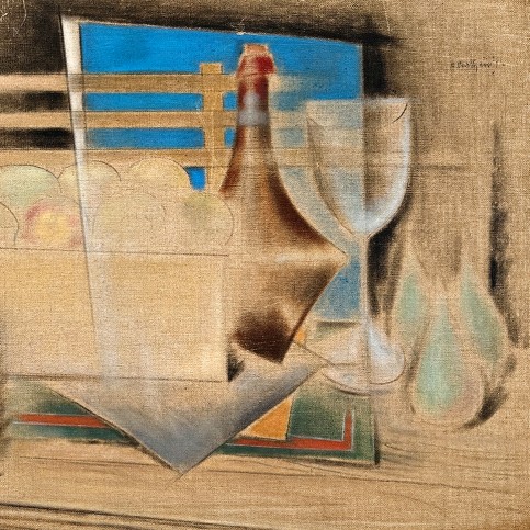 Константинос Парфенис — Натюрморт, 1930-1935 (негрунтованный холст, масло)