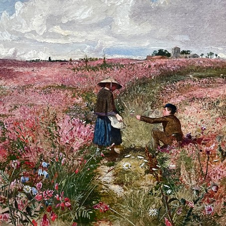 Джон Самуэль Рейвен — Вид возле Кобхэма в Кенте, 1857 (картон, масло)