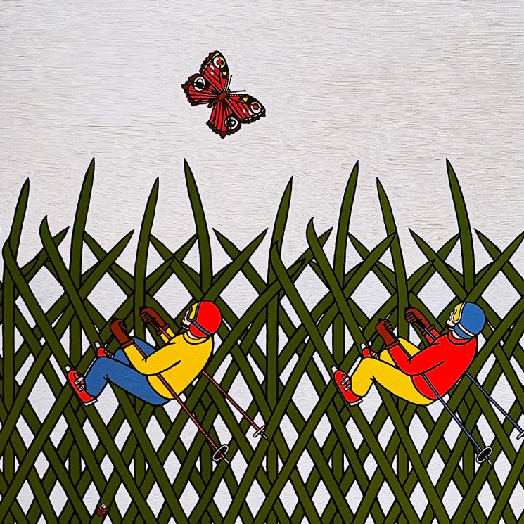 Петр Наводнюк — В траве, 2010 (холст, масло)