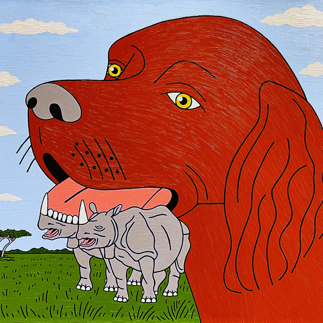 Петр Наводнюк — Клыки пса, 2008 (холст, масло)