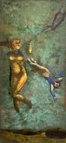 Габриэла Моравец — Левитация, 1989 (холст, масло)
