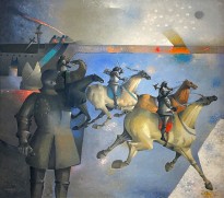 Хорхе Корея — Кентавры завоевания, 1991 (холст, масло)