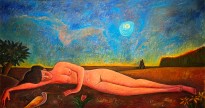 Хуан Шторм — Обнаженная, 1991 (холст, масло) Уругвай
