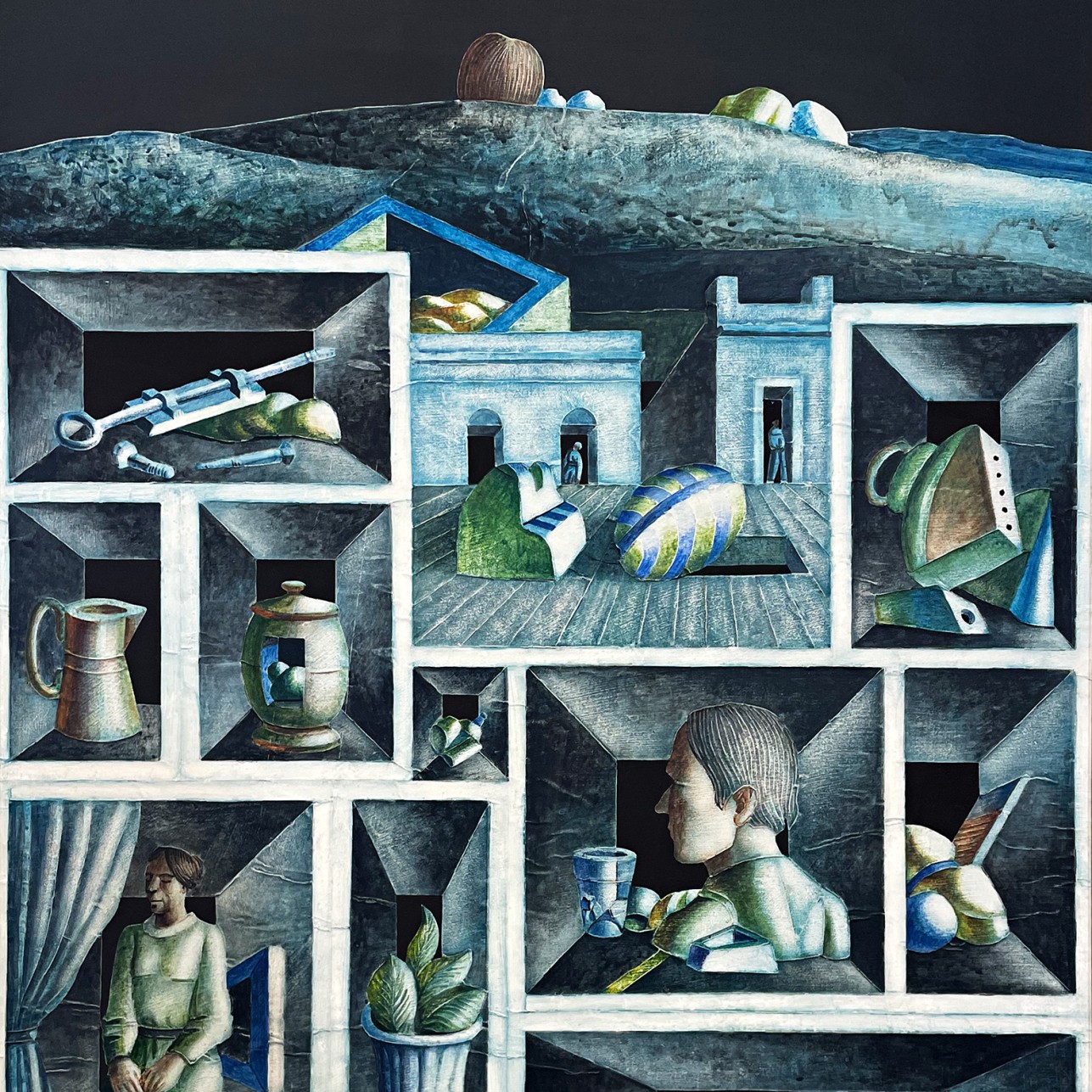 Хорхе Дамиани — Композиция, 1986 (коллаж)