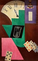 Ольга Розанова — Сон игрока. Часы и карты, 1916 (холст, масло)