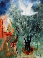 Реувен Рубин — Автопортрет под оливой, 1972 (холст, масло)