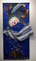 София Азархи — Госпожа Метелица, 2019 (текстиль, кожа, косметика)