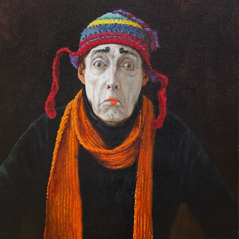 Александра Недзвецкая — Dumbbel (Дурачок), 2002 (холст, масло)