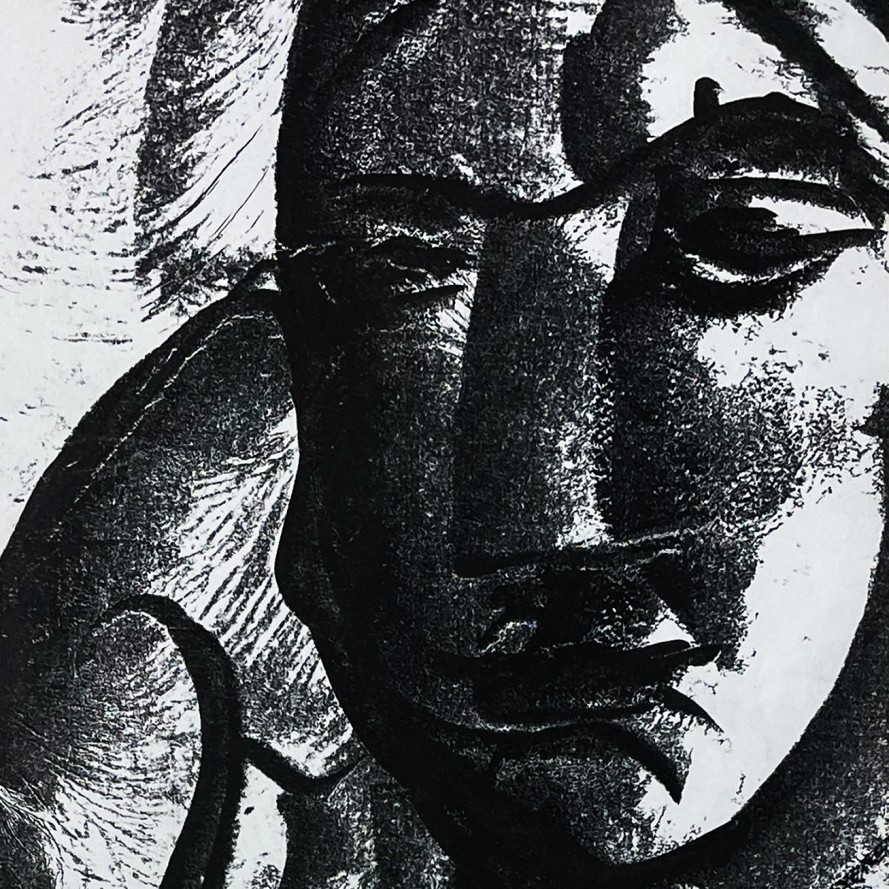 Татьяна Леонова — В тунике, 2010 (бумага, монотипия)