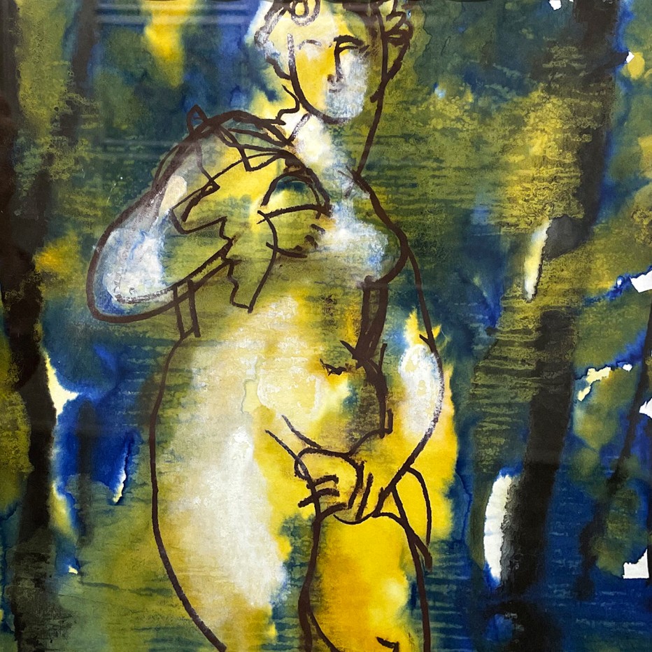 Татьяна Леонова — Солнечный день. Из серии Летний сад, 2005 (бумага, акварель, сепия)