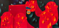 Олег Целков — Портрет с медалями, 1969 (холст, масло)