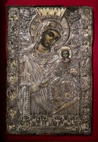 Богоматерь с младенцем в серебряном окладе, пророки, 1788 г., Малая Азия.