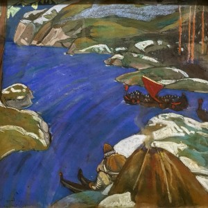 Николай Рерих - Варяжский путь, 1907 (холст, пастель, темпера)