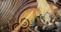 Иллюстрация к книге — цирковой сказке 'БОМ-БОМ-БОМ' (акварель, темпера, карандаш, бумага), 2018