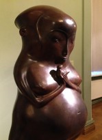 Даши Намдаков - Мадонна с птичкой (фрагмент), 2014 (бронза, патина)