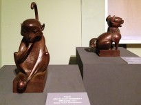Даши Намдаков — Серия 'Восточный календарь', Обезьяна и Собака, 2015 (бронза, патина)