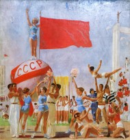 А. Самохвалов - Советская физкультура, 1935 (холст, масло)
