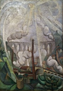 Диего Ривера - Виадук. Солнце сквозь туман, 1913 (холст, масло. Музей Долорес Ольмедо)