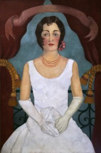 Фрида Кало - Портрет неизвестной в белом платье, 1929 (холст, масло. Частное собрание)