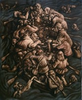 Виктор Вильнер - Лодка обжор. Из серии 'Островитяне', 1998 (автолитография)