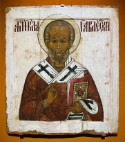 Святитель Николай Чудотворец Явленский (конец XVII — перв. пол. XVIII в. (дерево, темпера)