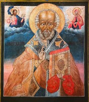 Святитель Николай Чудотворец, вт. пол. XVIII в., Север (дерево, темпера).
