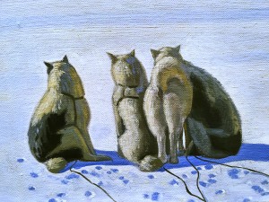 Рокуэлл Кент - Охотник на тюленей. Северная Гренландия, 1935-37 (холст, масло), фрагмент, ГЭ
