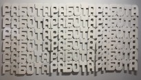 Семен Мотолянец — Работа, 2018 (фанера, пели, эмаль)