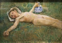 В. Э. Борисов-Мусатов - Мальчик с кувшином, 1899 г. (холст, масло)