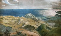 Л. С. Бакст - Классический пейзаж, 1907 (бумага, смешанная техника)