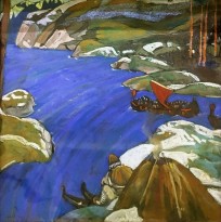 Н. К. Рерих - Варяжский путь, 1907 (холст, пастель, темпера)