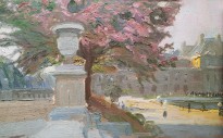 О. Э. Браз - Летний день. Лувр, 1905 (масло, картон)