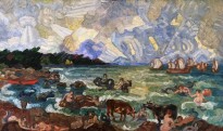 С. Ю. Судейкин - Морская идиллия, 1914 г. (холст, масло)